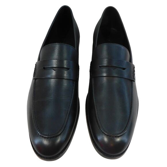 Coach Declan Leather Black Loafers Men's Size 11.5 New In Box - Picture 2 of 9
